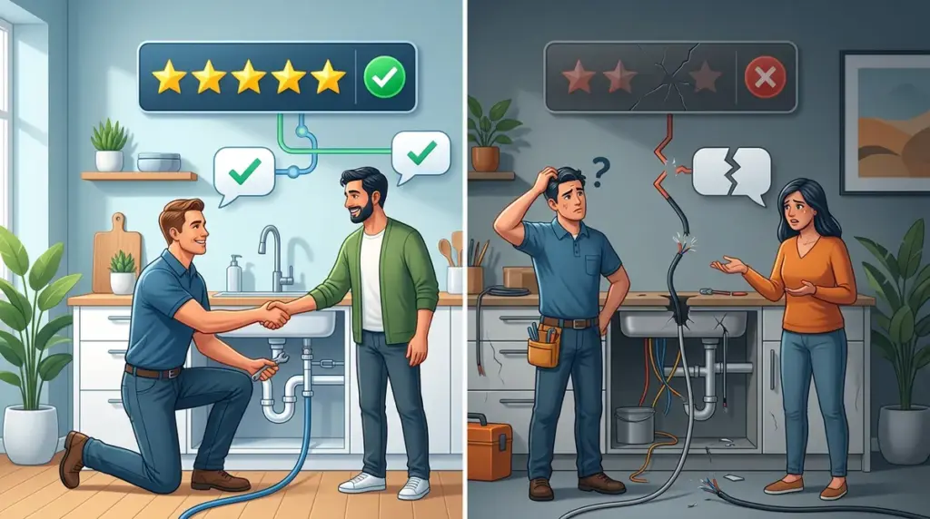 How Home Service Reviews Reflect Reliability and Communication Gaps