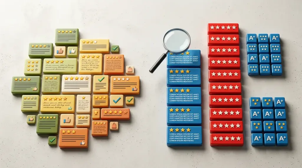 The Most Common Patterns Found in Manipulated Review Sections